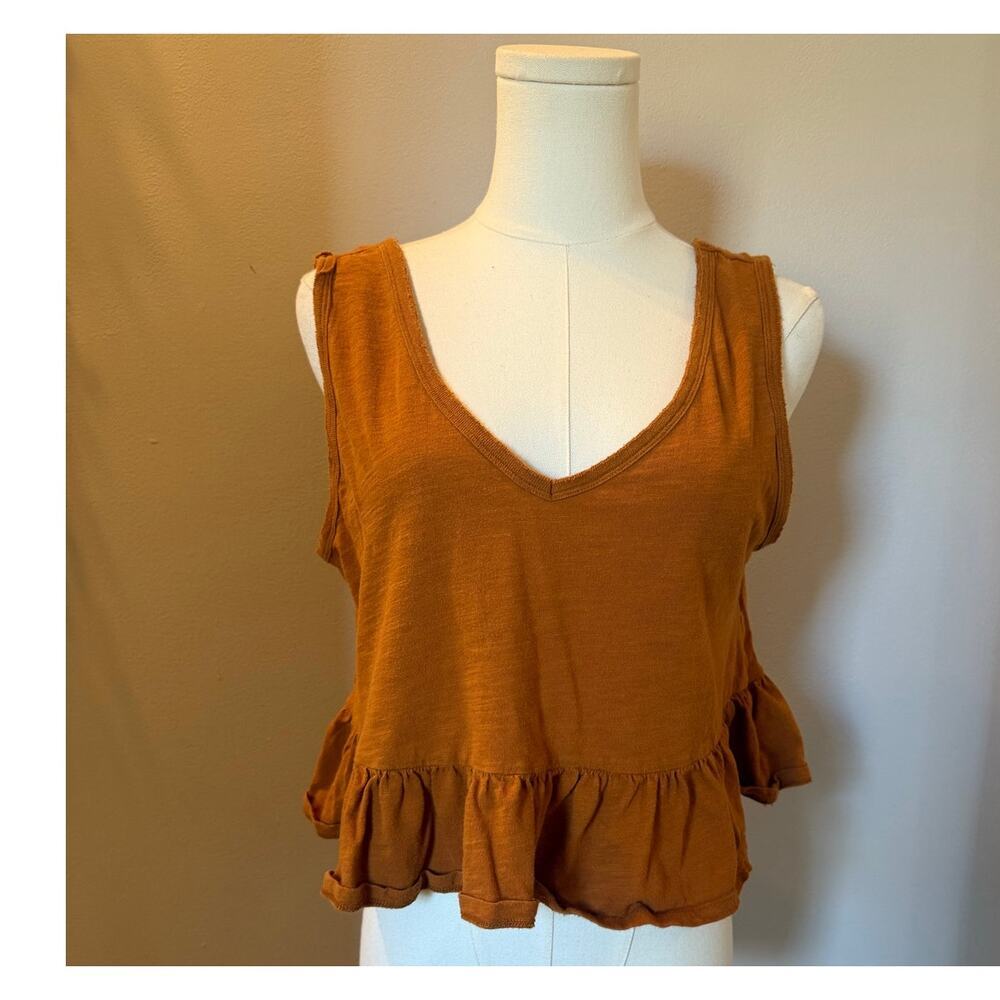 Wild Fable Rust colored V Neck flowy tank top Medium